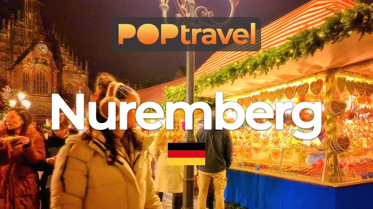 NUREMBERG, Germany - Christkindlesmarkt - 4K HDR