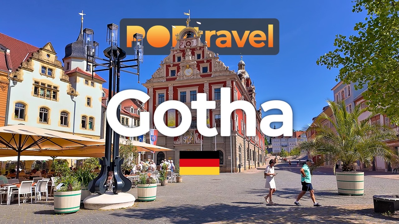 GOTHA, Germany - Summer Walking Tour - 4K HDR - Walking Tour in Germany