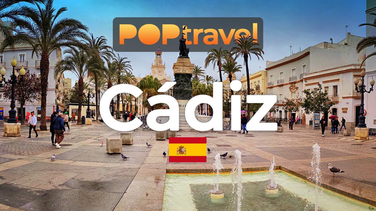 Walking in CADIZ, Spain - Rainy Winter Tour - 4K HDR