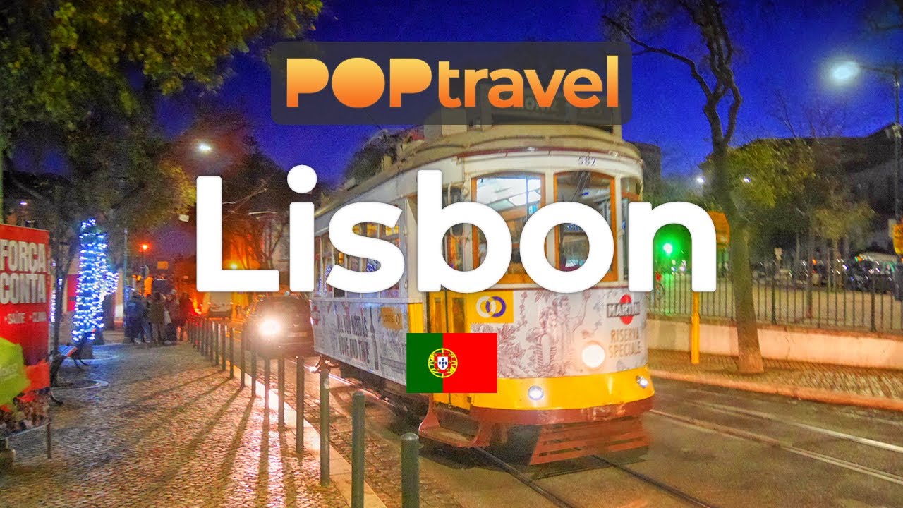 Walking in LISBON / Portugal 🇵🇹- A Night in Winter - 4K 60fps (UHD)
