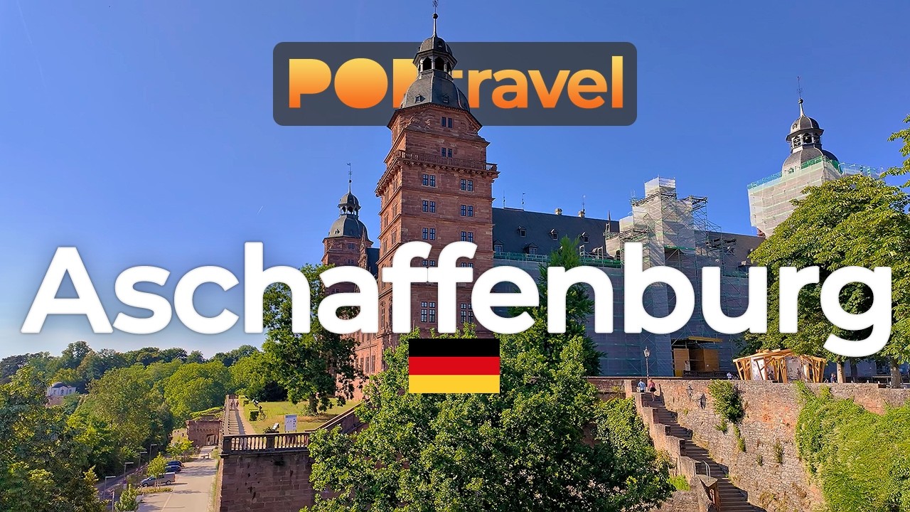 ASCHAFFENBURG, Germany - Walking Tour - 4K HDR