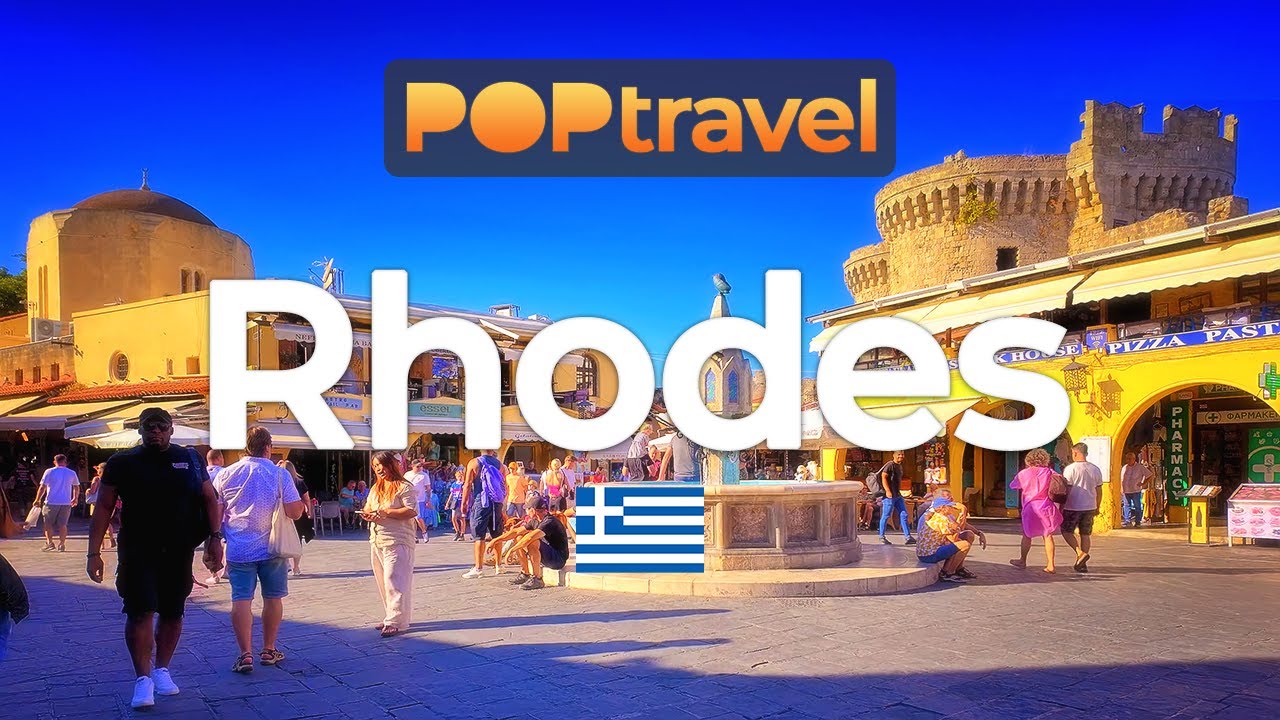 RHODES, Greece 🇬🇷 - 4K HDR walking tour with captions