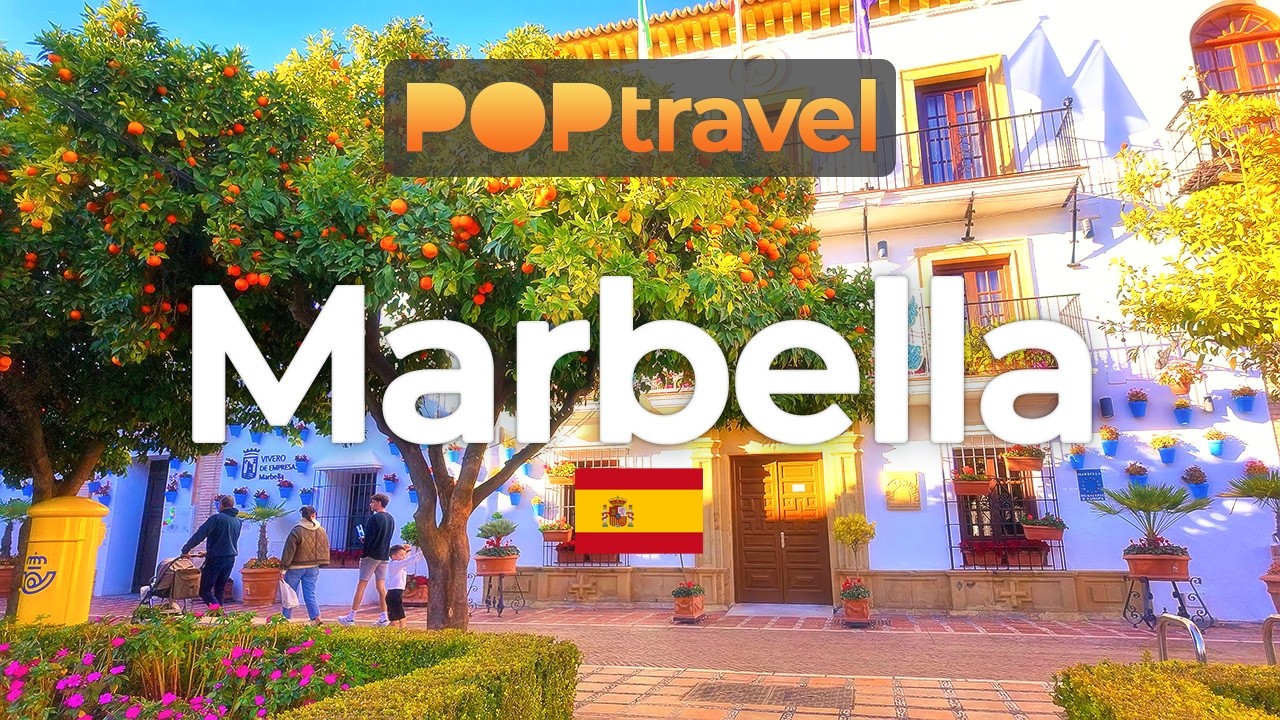 MARBELLA, Spain - Wonderful Winter Walking Tour - 4K HDR