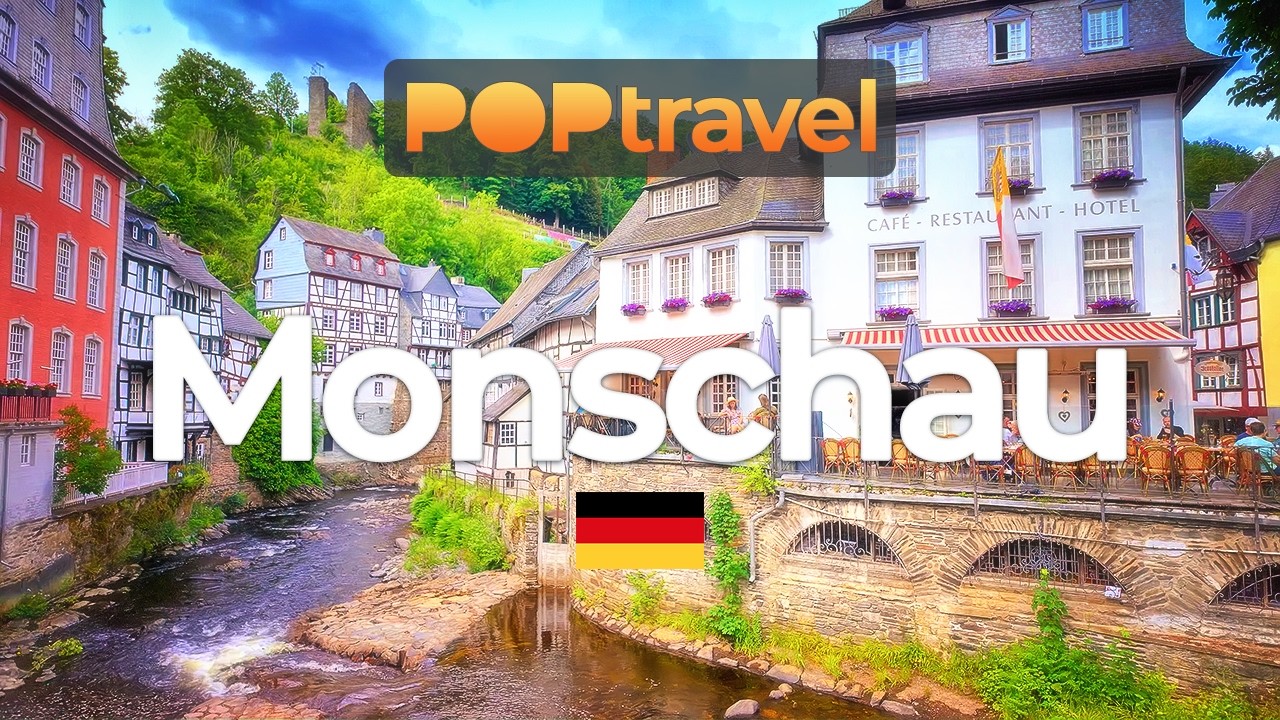 MONSCHAU, Germany - Old Town Walking Tour - 4K HDR