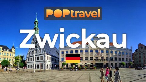 ZWICKAU, Germany 🇩🇪- 4K 60fps (UHD) - Walking Tour in Germany