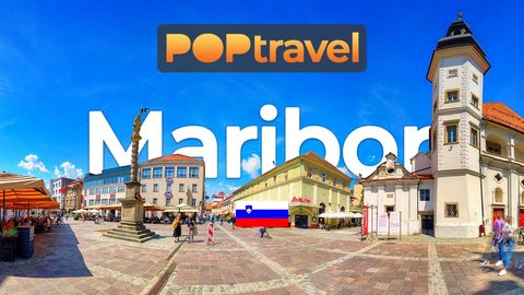 MARIBOR, Slovenia - 4K 60fps (UHD) - Walking Tour in Slovenia