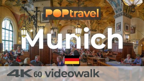 Walking in MUNICH / Germany 🇩🇪- Hofbräuhaus to Königsplatz - 4K 60fps (UHD) tour - Walking Tour in Germany