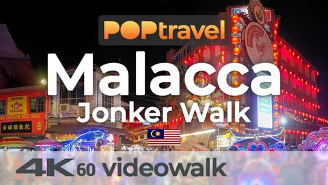 Walking in MALACCA / Malaysia - Jonker Street Walk & Nightmarket - 4K 60fps (UHD) - Walking Tour in Malaysia