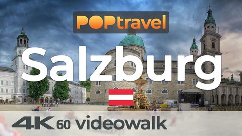 Walking in SALZBURG / Austria 🇦🇹- 4K 60fps (UHD) - Walking Tour in Austria