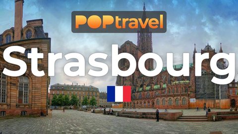 Walking in STRASBOURG / France 🇫🇷- Cathedral and Old Town - 4K 60fps (UHD) - Walking Tour in France