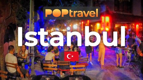 Walking in ISTANBUL / Turkey 🇹🇷- Night Tour to Karaköy - 4K 60fps (UHD) - Walking Tour in Turkey