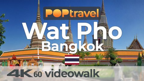 Walking inside WAT PHO / BANGKOK (Thailand) - 4K 60fps (UHD) - Walking Tour