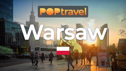 Walking in WARSAW / Poland 🇵🇱- 4K 60fps (UHD) - Walking Tour in Poland