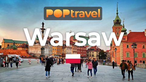 Walking in WARSAW, Poland - Autumn Tour - 4K 60fps - Walking Tour in Poland