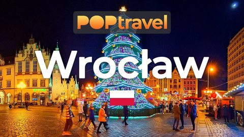 WROCLAW, Poland 🇵🇱- New Years Day (2023) - 4K 60fps (UHD) - Walking Tour in Poland