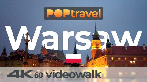 Walking in WARSAW / Poland - Downtown and Old Town - 4K 60fps (UHD) - Walking Tour in Poland