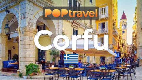 Walking in CORFU / Greece 🇬🇷- 4K 60fps (UHD) - Walking Tour in Greece