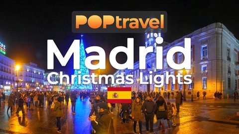 Walking in MADRID / Spain 🇪🇸- Christmas Lights - 4K 60fps (UHD) - Walking Tour in Spain