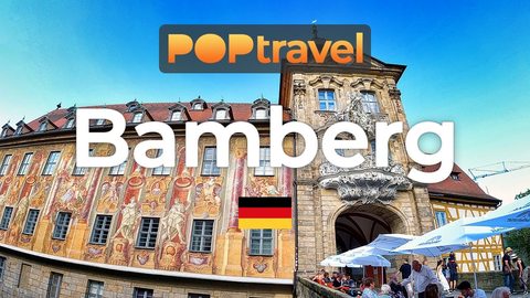 BAMBERG, Germany🇩🇪 - Old Town Hall to Rose Garden - 4K 60fps (UHD) - Walking Tour in Germany