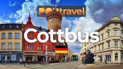 COTTBUS, Germany 🇩🇪 - Summer Sunday - 4K 60fps (UHD) - Walking Tour in Germany
