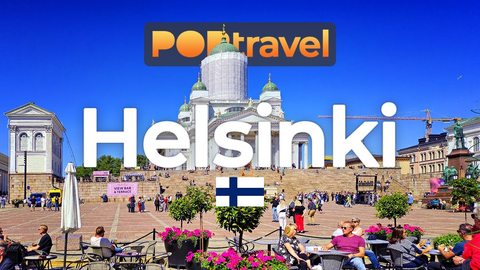 HELSINKI, Finland - Summer Tour - 4K HDR - Walking Tour in Finland