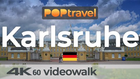 Walking in KARLSRUHE / Germany 🇩🇪- 4K 60fps (UHD) - Walking Tour in Germany