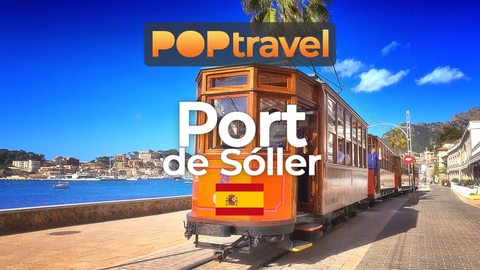 PORT DE SOLLER (Mallorca), Spain 🇪🇸 - 4K HDR with captions - Walking Tour in Spain