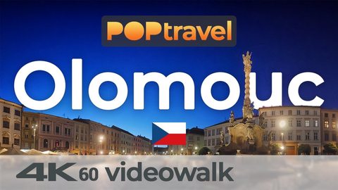 Walking in OLOMOUC / Czech Republic 🇨🇿- Nightwalk in the Old Town - 4K 60fps (UHD) - Walking Tour in Czechia