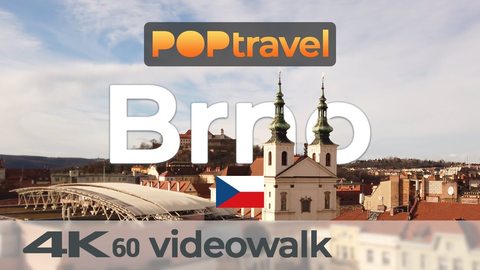 BRNO, Czech Republic 🇨🇿 - Old Town and Castle - 4K 60fps (UHD) - Walking Tour in Czechia