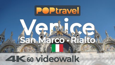 Walking in VENICE / Italy - San Marco and Rialto - 4K 60fps (UHD) - Walking Tour in Italy