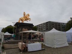 The Golden Rider (Goldener Reiter) shows Augustus the Strong